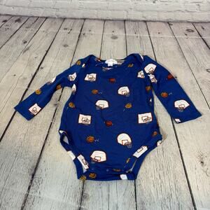 Angel Dear Basketball Print Bamboo Bodysuit